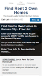 Mobile Screenshot of findrent2ownhomes.com